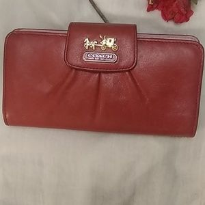 Red Coach Wallet